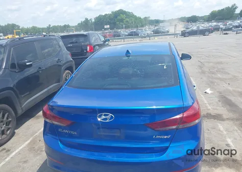 2017 Hyundai Elantra Limited z USA, uszkodzony, nr VIN 5NPD84LF4HH099647